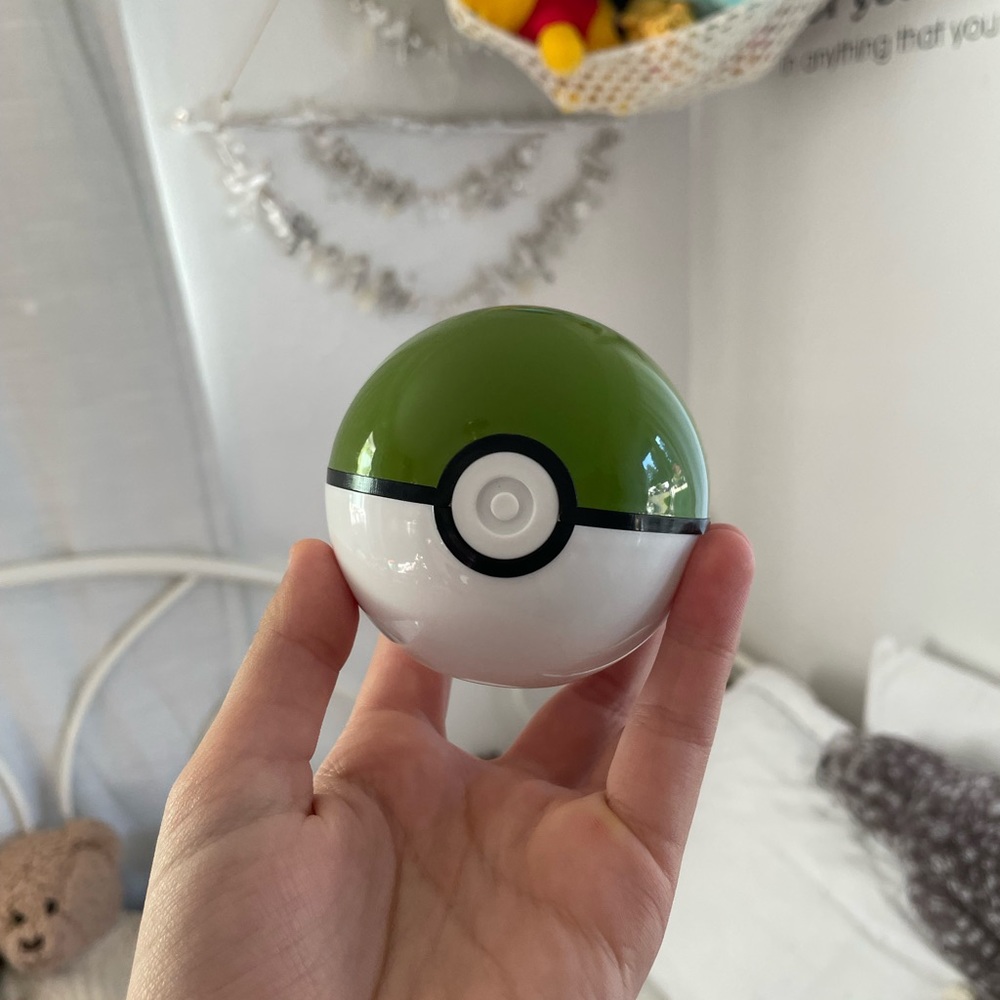 Green Pokémon Ball Piggy Bank